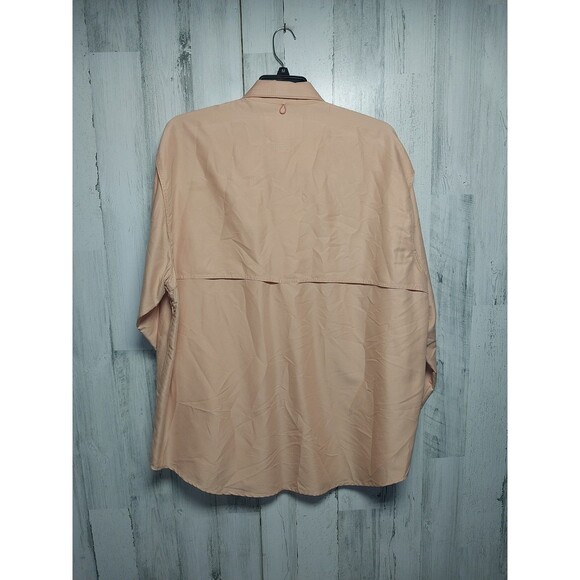 Guide’s Choice Light Melon Nylon Button Up Men’s Shirt Size 2XL - Picture 6 of 7